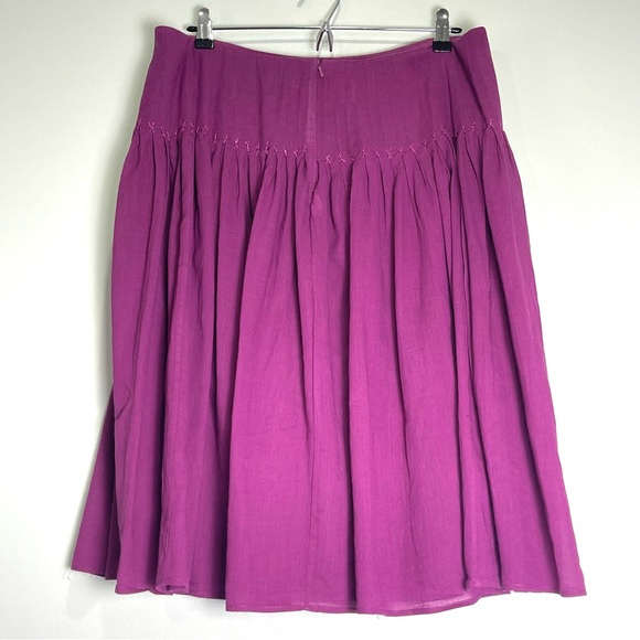 LAUREN RALPH LAUREN Womens Light Flowy Purple Magenta Skirt Lined Size 12 Petite - Picture 2 of 8